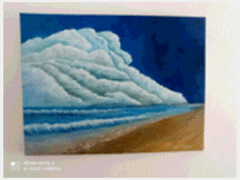 Dipinto spiaggia olio su tela